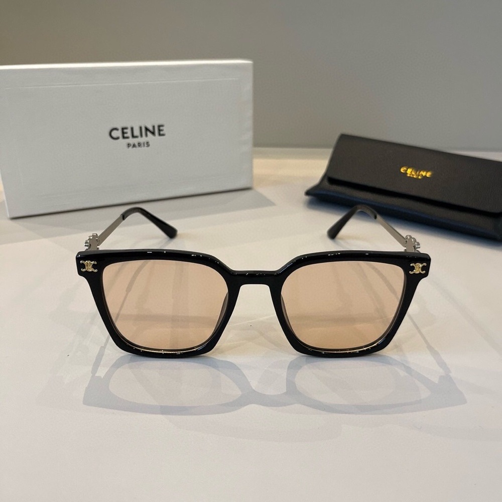 Celine Black Sunglasses with Tan Lenses